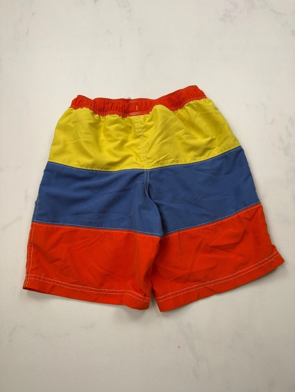 Hanna Andersson Colorblock Swim Shorts Red Blue Yellow - Boys 12